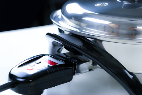 Stainless Steel Electric Oil Core Skillet with Cover